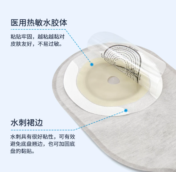 亨德利一件式自动排气款造口袋魔术贴造瘘袋肛门大便袋排气孔1204 2