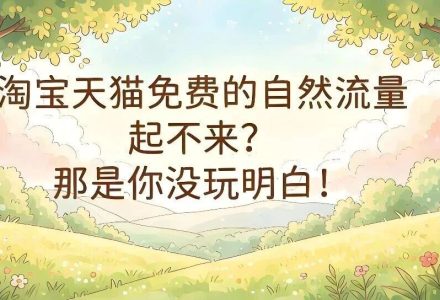 淘宝天猫免费的自然流量起不来?那是你没玩明白!_DAZUI123